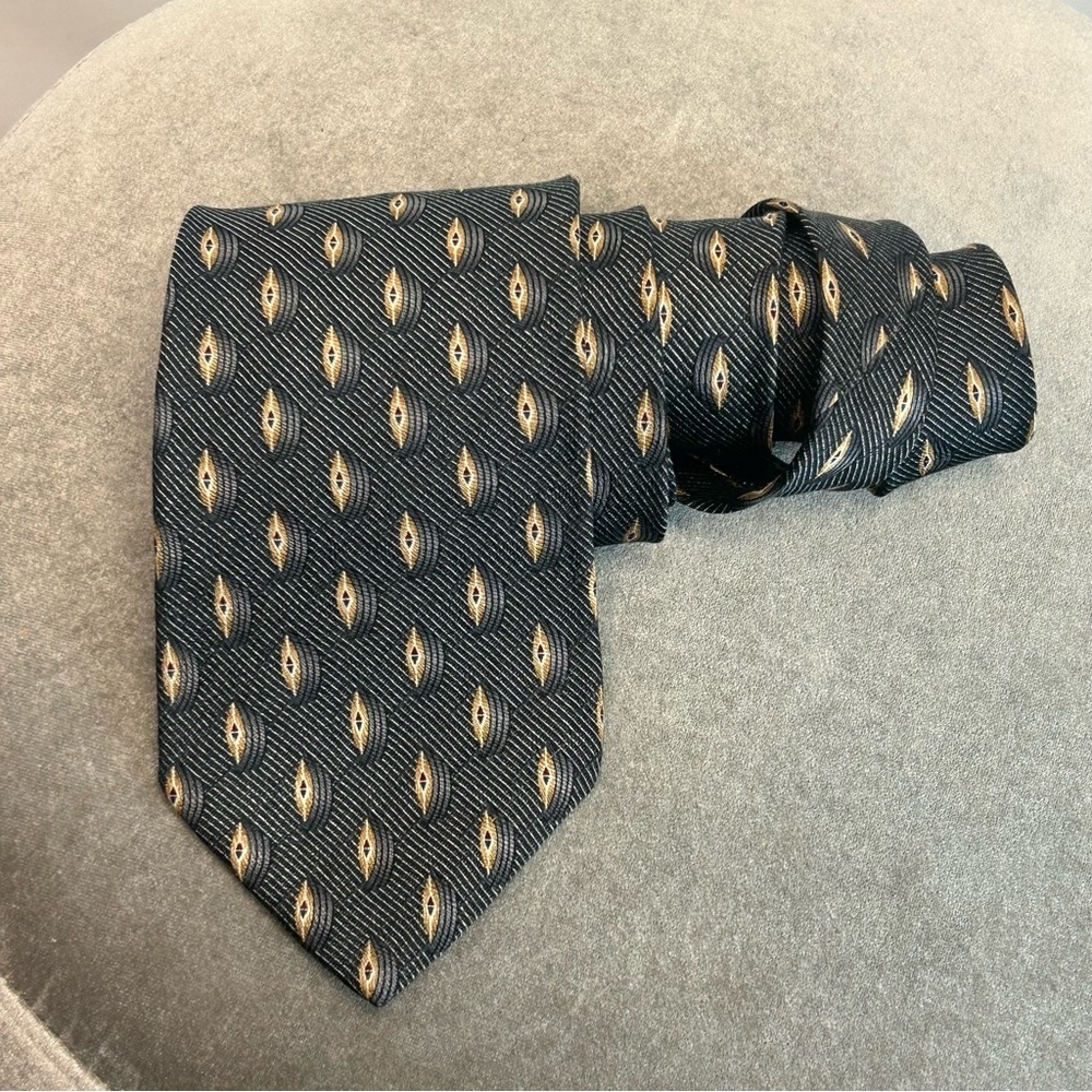 Men’s Grey black yellow Fridays by Cluett tie